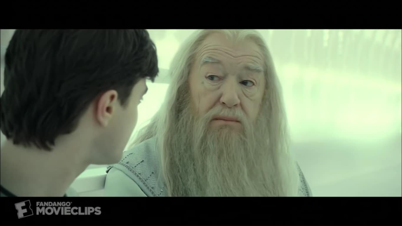 Dumbledore Deathly Hallows Sad 02